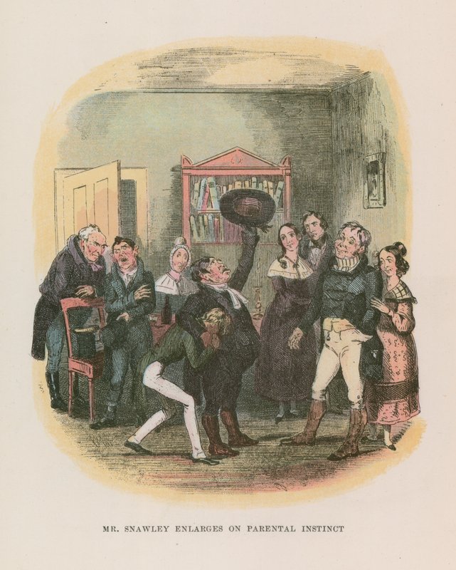 Illusztráció Nicholas Nickleby számára alkotó: Hablot Knight Browne
