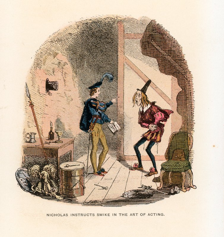 Illusztráció Nicholas Nickleby számára alkotó: Hablot Knight Browne