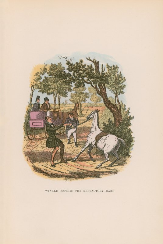 Illusztráció a Pickwick Papers számára alkotó: Hablot Knight Browne