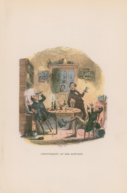 Illusztráció a Pickwick Papers számára alkotó: Hablot Knight Browne