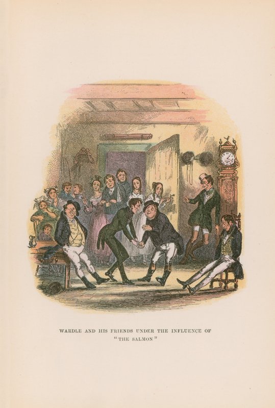 Illusztráció a Pickwick Papers számára alkotó: Hablot Knight Browne
