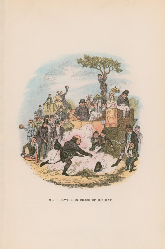 Illusztráció a Pickwick Papers számára alkotó: Hablot Knight Browne