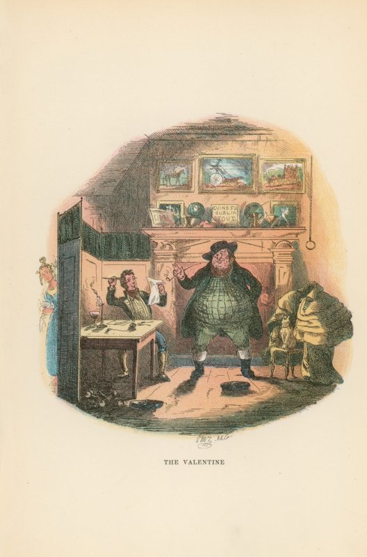 Illusztráció a Pickwick Papers számára alkotó: Hablot Knight Browne