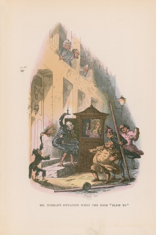 Illusztráció a Pickwick Papers számára alkotó: Hablot Knight Browne