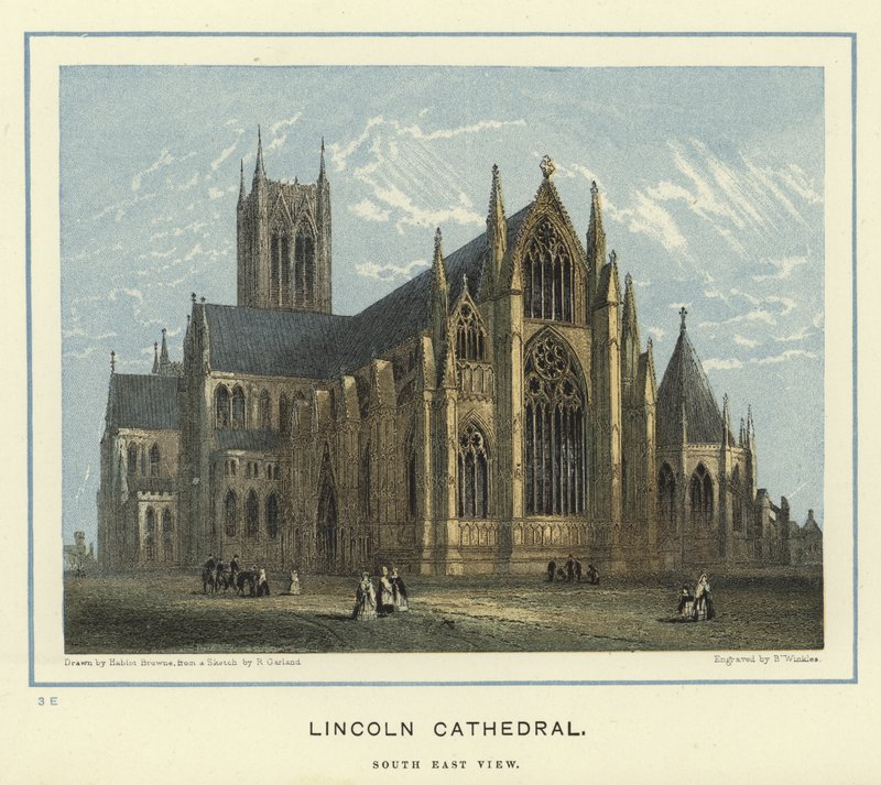 Lincoln Cathedral, south east view  alkotó: Hablot Knight Browne