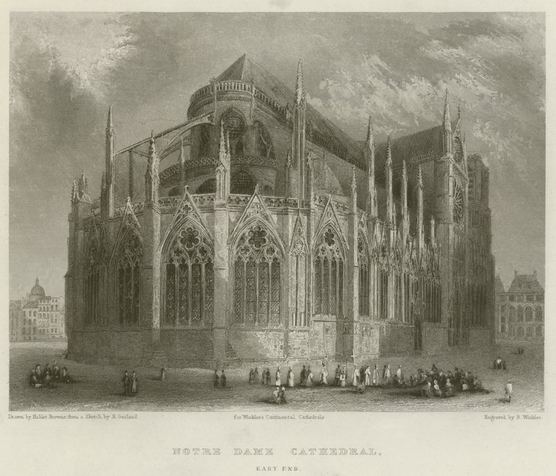 Notre Dame katedrális, East End alkotó: Hablot Knight Browne