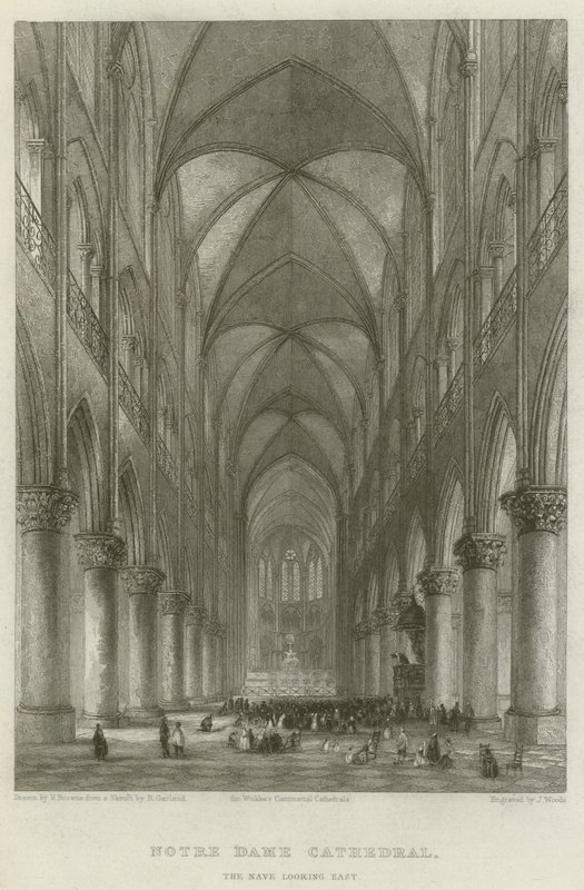 Notre Dame katedrális, a hajó keletre néz alkotó: Hablot Knight Browne