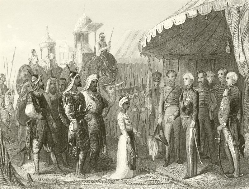 Dhuleep Singh maharadzsah beadványa Sir Henry Hardinge-nak alkotó: Hablot Knight Browne