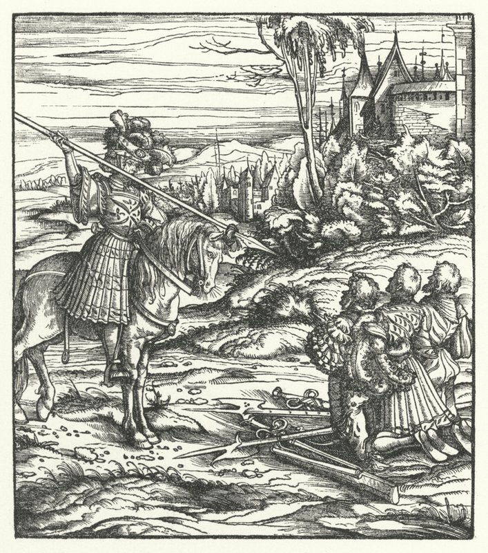 Jelenet a Habsburg-uralom elleni második flamand felkelésből alkotó: Hans (after) Burgkmair