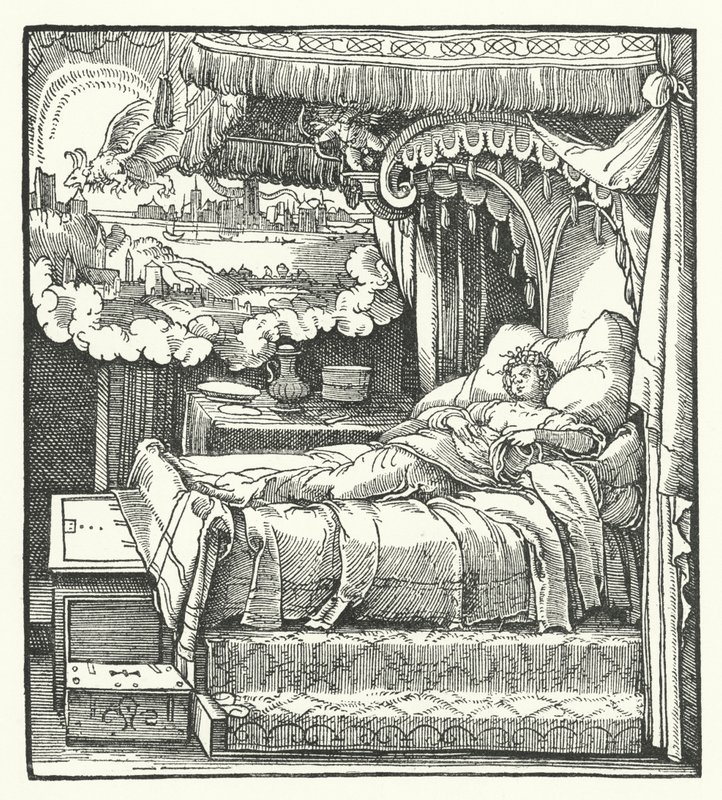 A Szibilla látomása (metszet) alkotó: Hans (after) Burgkmair