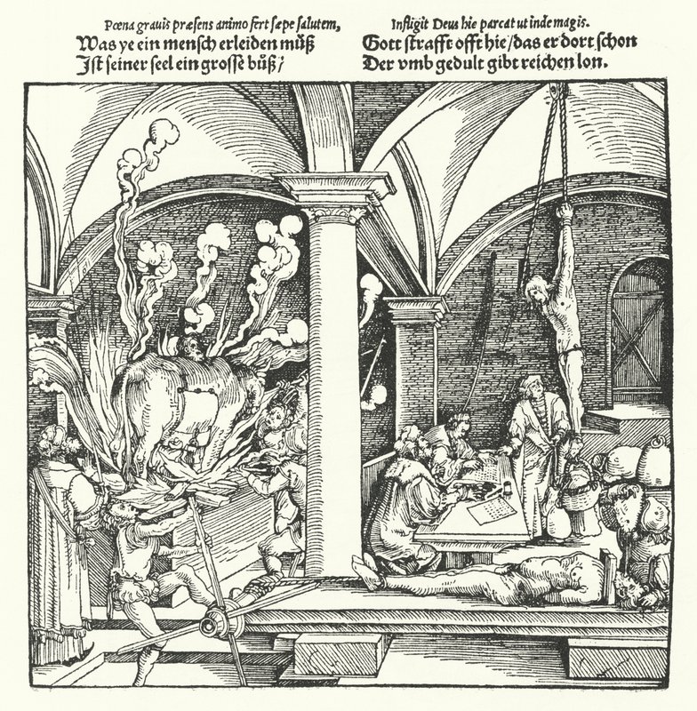 Kínzás (metszet) alkotó: Hans (after) Burgkmair