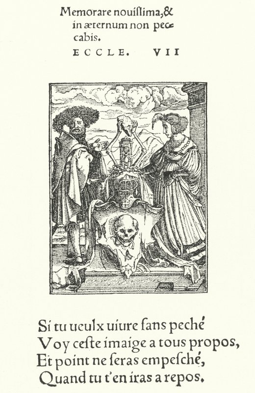 A halál allegorikus jele (metszet) alkotó: Hans (after) Holbein the Younger