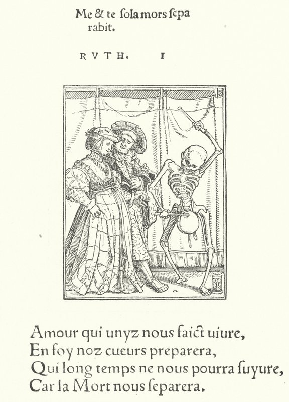 A menyasszony és a vőlegény (metszet) alkotó: Hans (after) Holbein the Younger