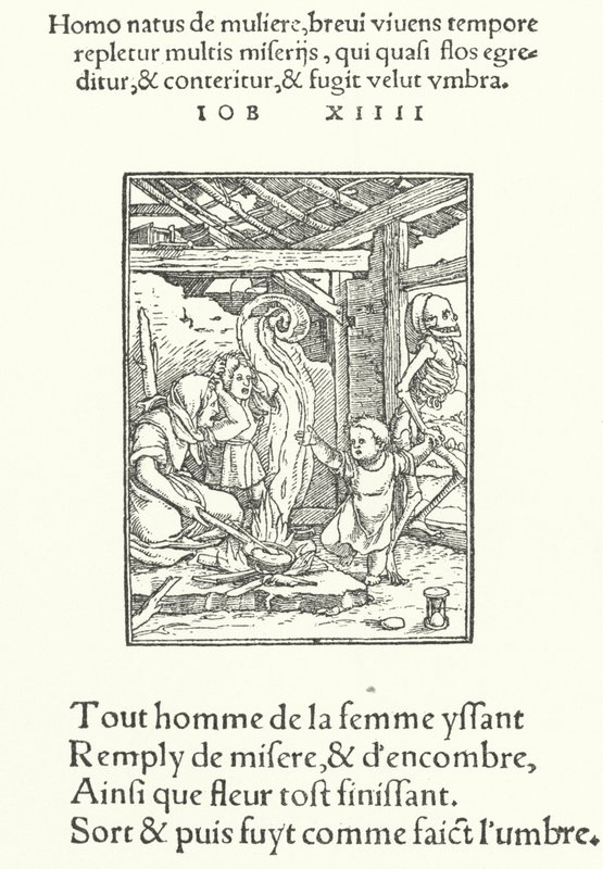 Az anya és a kisgyermek (metszet) alkotó: Hans (after) Holbein the Younger