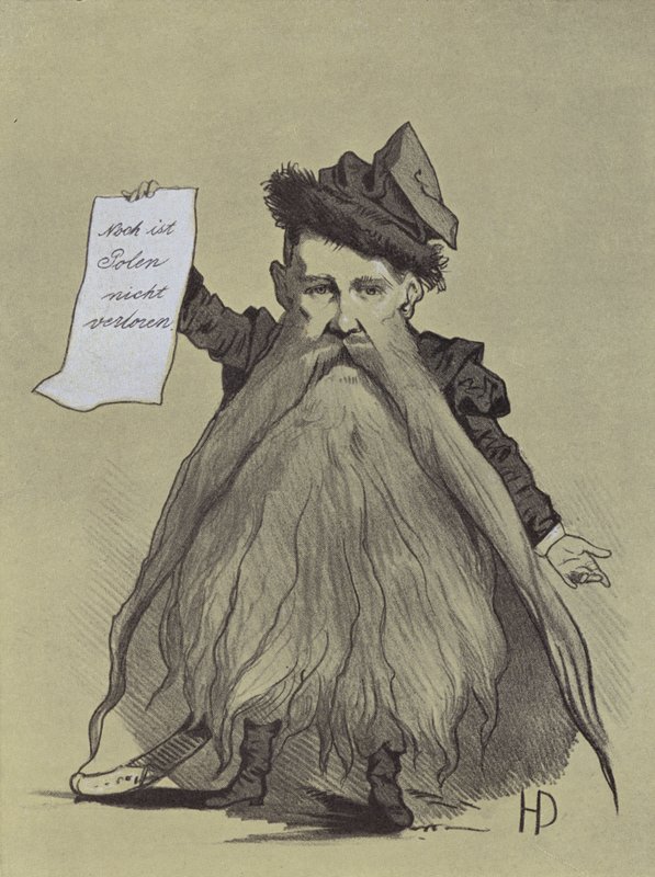 Franciszek Smolka lengyel hazafi karikatúrája alkotó: Hans Canon
