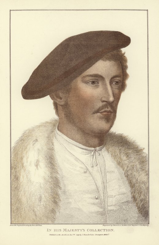 Névtelen férfi (aquatinta) alkotó: Hans Holbein der Jüngere