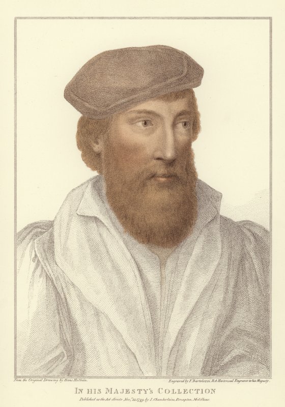 Névtelen férfi (akvatinta) alkotó: Hans Holbein der Jüngere