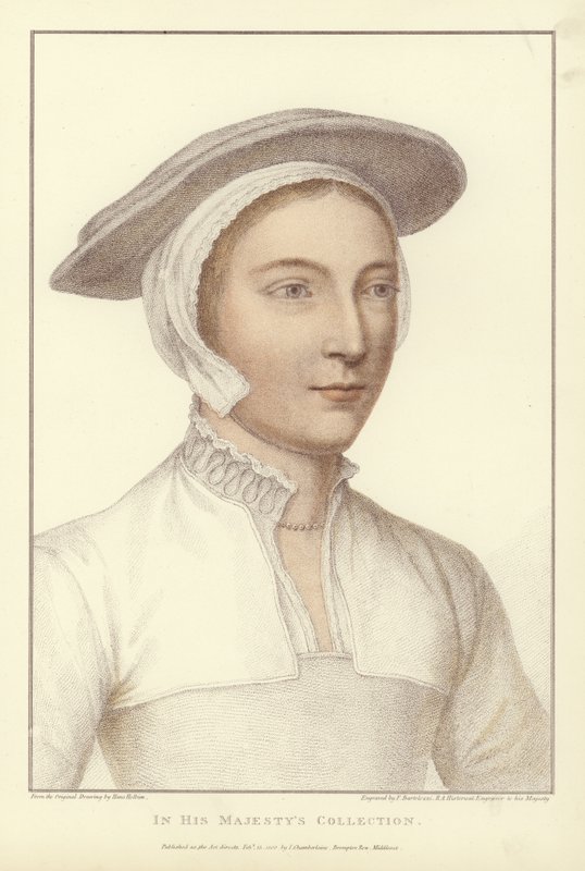 Névtelen nő (akvatinta) alkotó: Hans Holbein der Jüngere