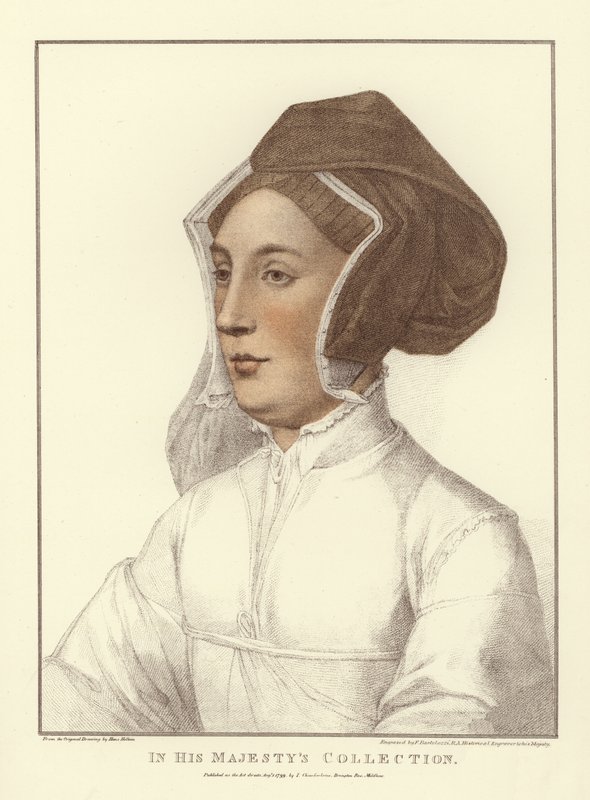 Névtelen nő (aquatinta) alkotó: Hans Holbein der Jüngere