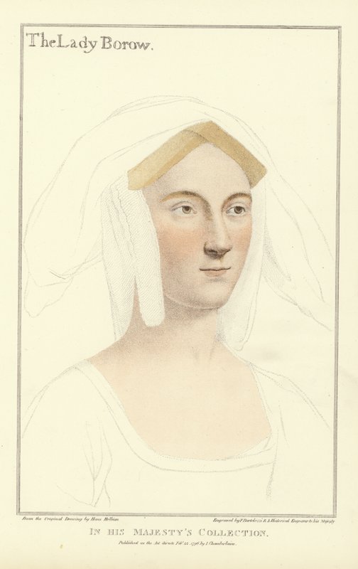 Katalin, a Lady Borough (aquatinta) alkotó: Hans Holbein der Jüngere