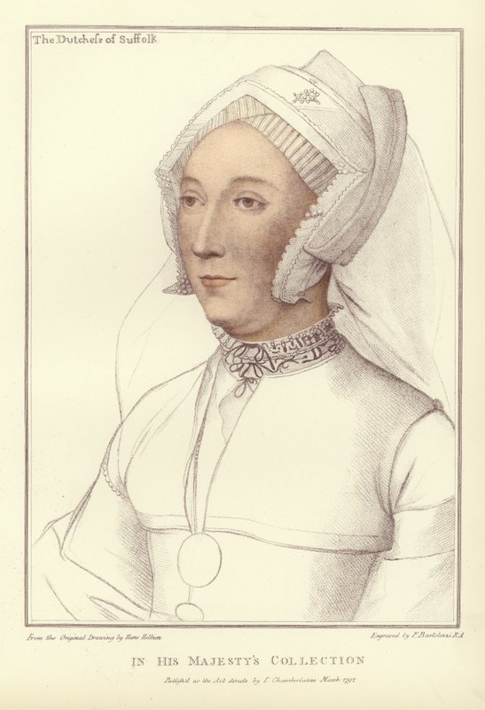 Suffolk hercegné (akvatinta) alkotó: Hans Holbein der Jüngere