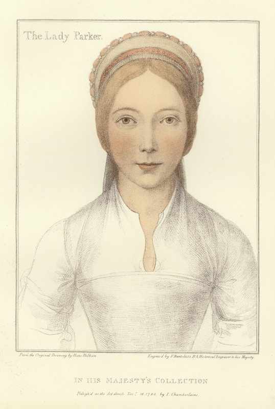 Elizabeth, Lady Parker (akvatinta) alkotó: Hans Holbein der Jüngere