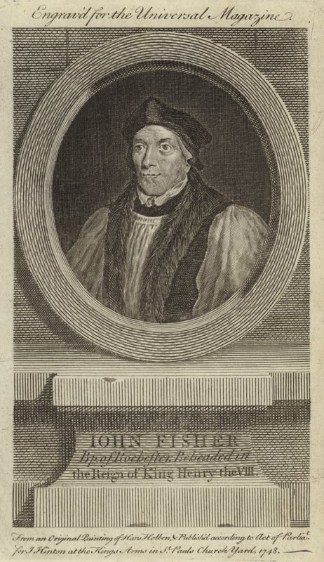 John Fisher, Rochester püspöke VIII. Henrik király uralkodása alatt lefejezték alkotó: Hans Holbein der Jüngere
