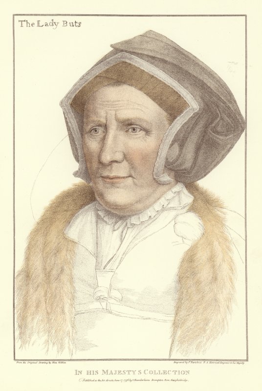Lady Margaret Butts (akvatinta) alkotó: Hans Holbein der Jüngere