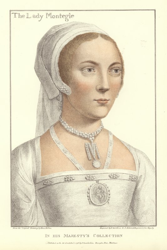 Lady Mary Brandon, Monteagle bárónő (aquatinta) alkotó: Hans Holbein der Jüngere
