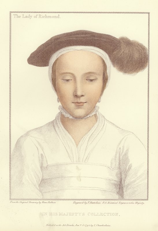 Mary FitzRoy, Richmond és Somerset hercegnője (akvatinta) alkotó: Hans Holbein der Jüngere