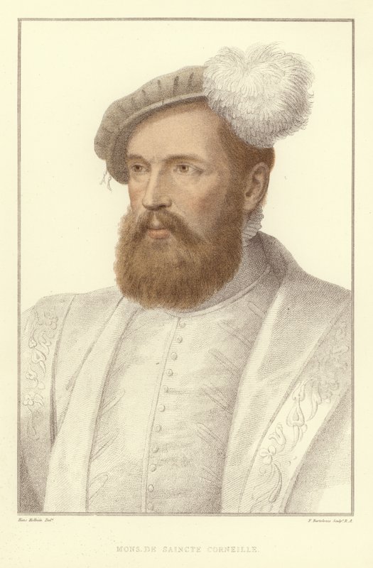 Monsieur De Saincte Corneille (akvatinta) alkotó: Hans Holbein der Jüngere