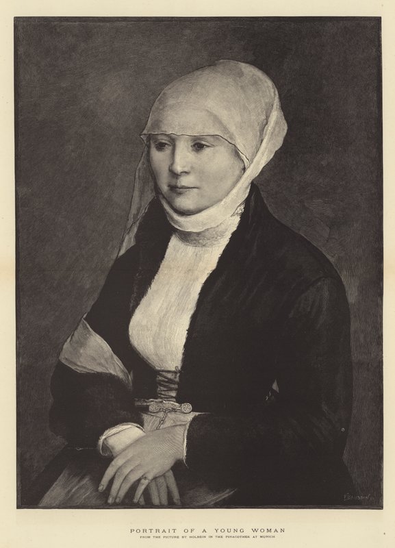 Egy fiatal nő portréja alkotó: Hans Holbein der Jüngere