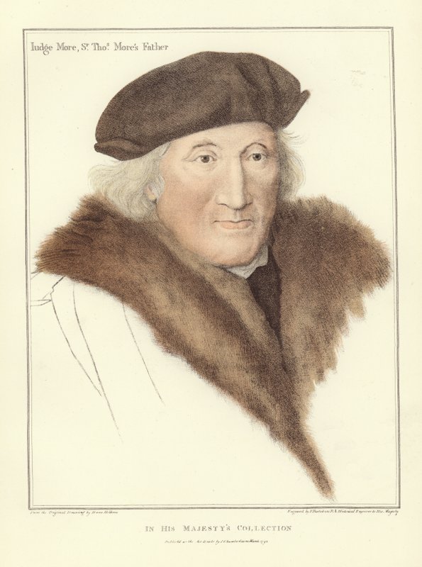 Sir John More, Sir Thomas More apja (akvatinta) alkotó: Hans Holbein der Jüngere