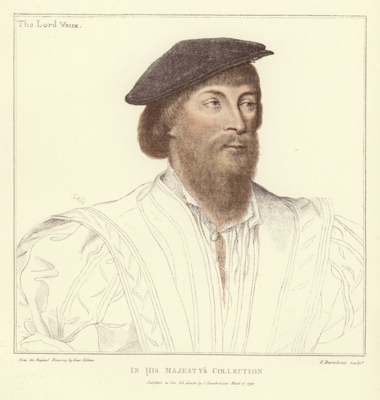 Thomas Vaux, Harrowden Vaux 2. bárója (akvatinta) alkotó: Hans Holbein der Jüngere