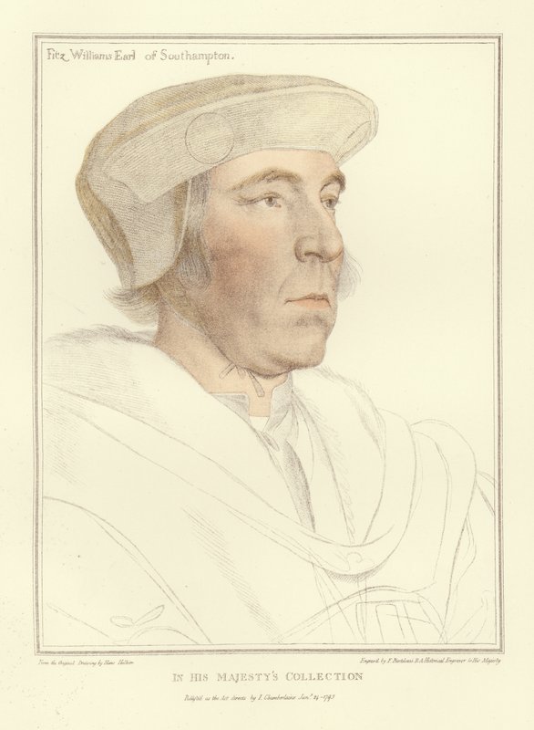 William FitzWilliam, Southampton grófja (aquatinta) alkotó: Hans Holbein der Jüngere