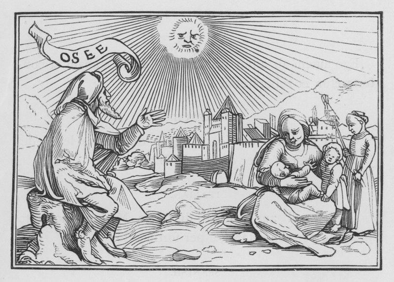Hóseás próféciája, Hóseás I., 1 alkotó: Hans Holbein der Jüngere