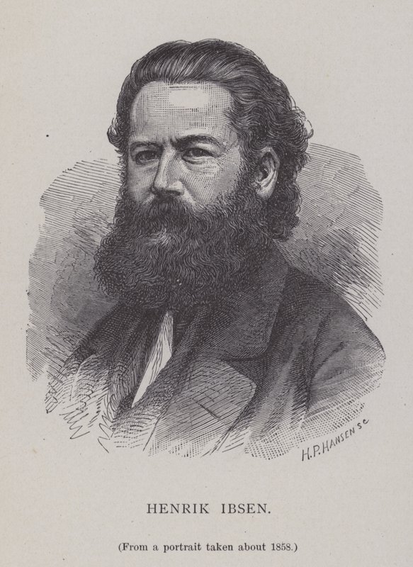 Henrik Ibsen, norvég drámaíró, színházi rendező és költő. alkotó: Hans Peter Hansen