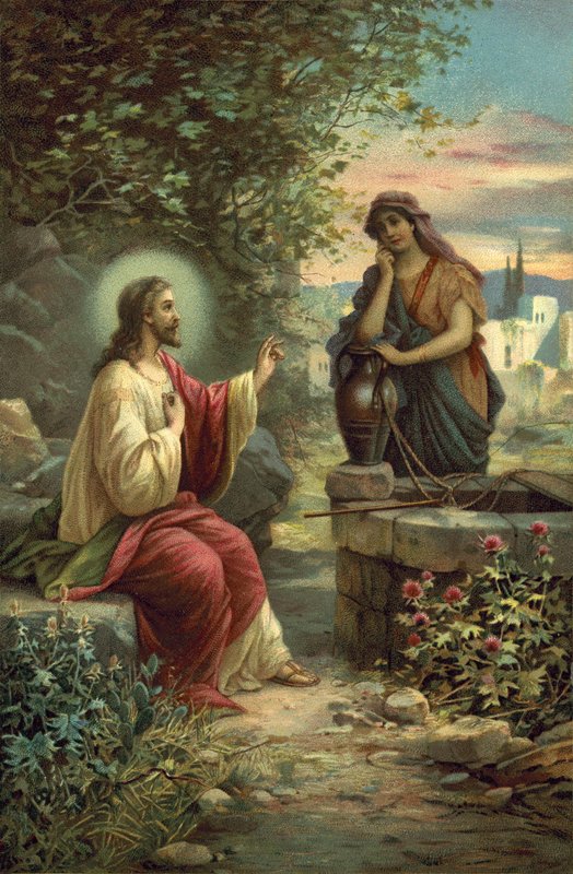 Krisztus és a szamáriai asszony alkotó: Hans Zatzka