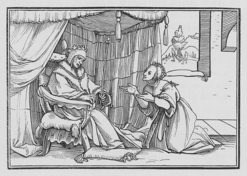 Abisag Kerishet Dávid, 1 Királyok I, 3 alkotó: Hans after Holbein the Younger