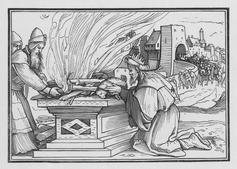 Ahaz Reigneth nagyon gonosz, 2 Kings XVI, 12 alkotó: Hans after Holbein the Younger