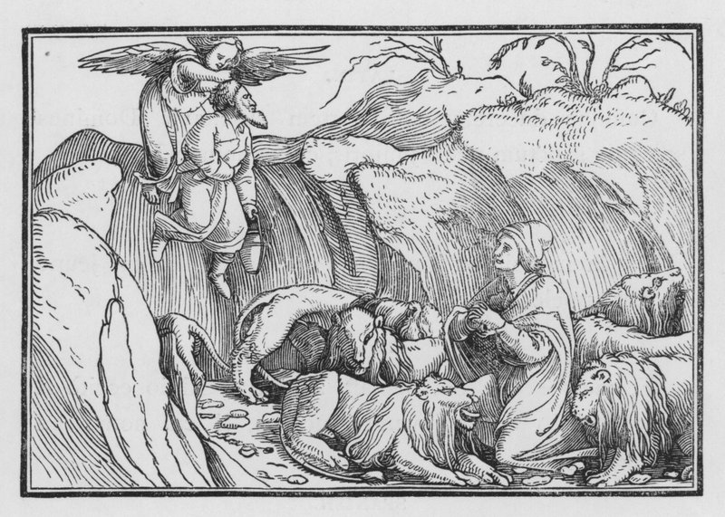 Daniel az oroszlánok barlangjában, Bél és a sárkány I., 36 alkotó: Hans after Holbein the Younger