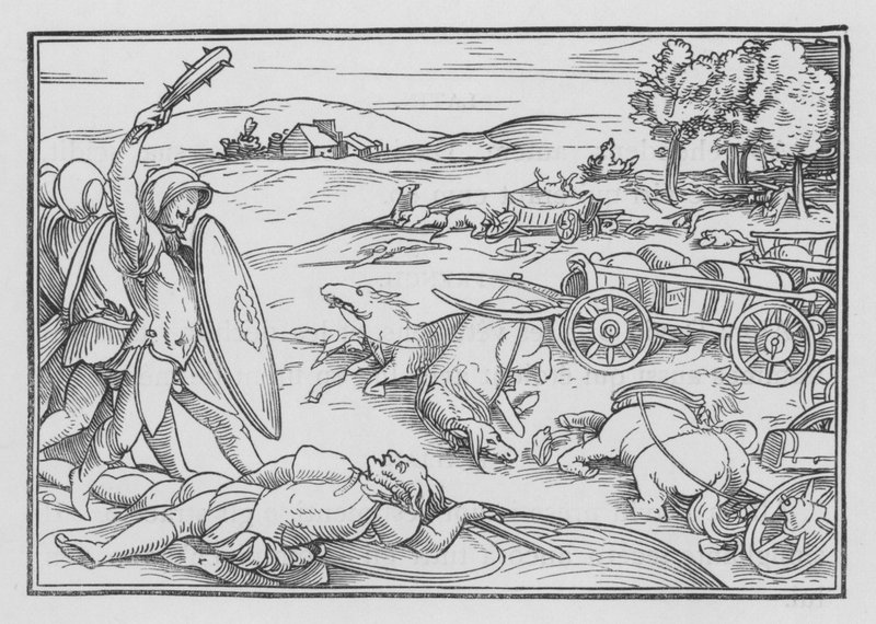 David Smiteth Hadadezer és a szírek, 2Sámuel VIII, 3 alkotó: Hans after Holbein the Younger