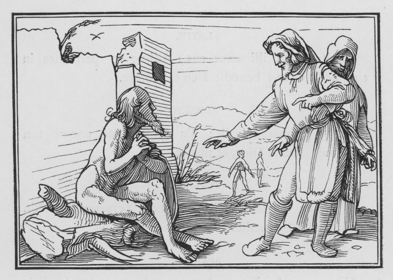 Elifáz megfeddi Jóbot, amiért igazolta magát, XV. Jób, 1, 2 alkotó: Hans after Holbein the Younger