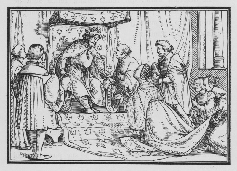 Esztert királynővé koronázzák, II. Eszter, 17 alkotó: Hans after Holbein the Younger