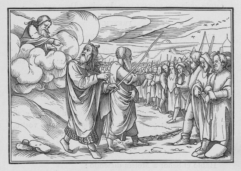 Isten megparancsolja Mózesnek, hogy számlálja meg a népet, I. szám, 19 alkotó: Hans after Holbein the Younger