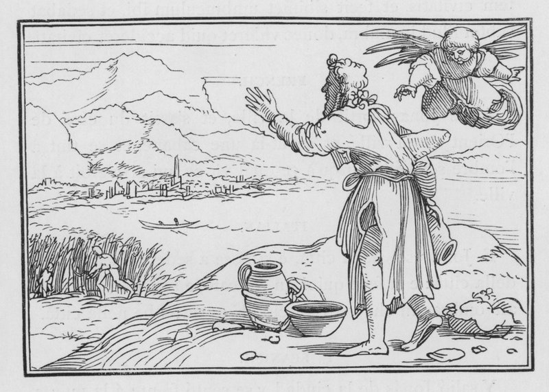 Habakuk panaszkodik az ország gonoszságáért, Habakuk I, 2 alkotó: Hans after Holbein the Younger