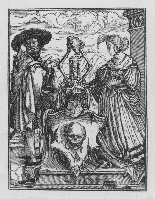 Holbein haláltánca: A halál allegorikus takarója alkotó: Hans after Holbein the Younger