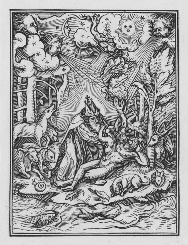 Holbein haláltánca: A teremtés alkotó: Hans after Holbein the Younger