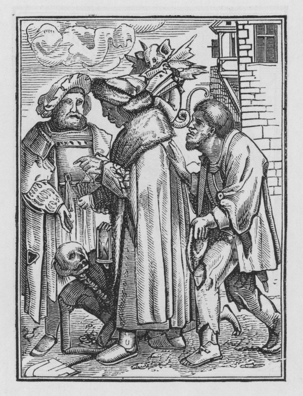 Holbein haláltánca: A magisztrátus alkotó: Hans after Holbein the Younger