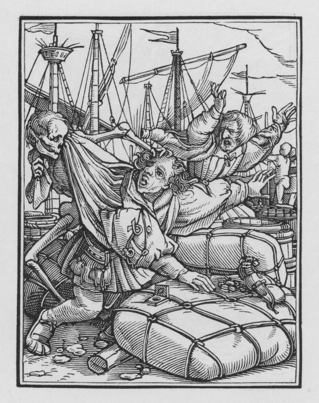 Holbein haláltánca: A kereskedő alkotó: Hans after Holbein the Younger
